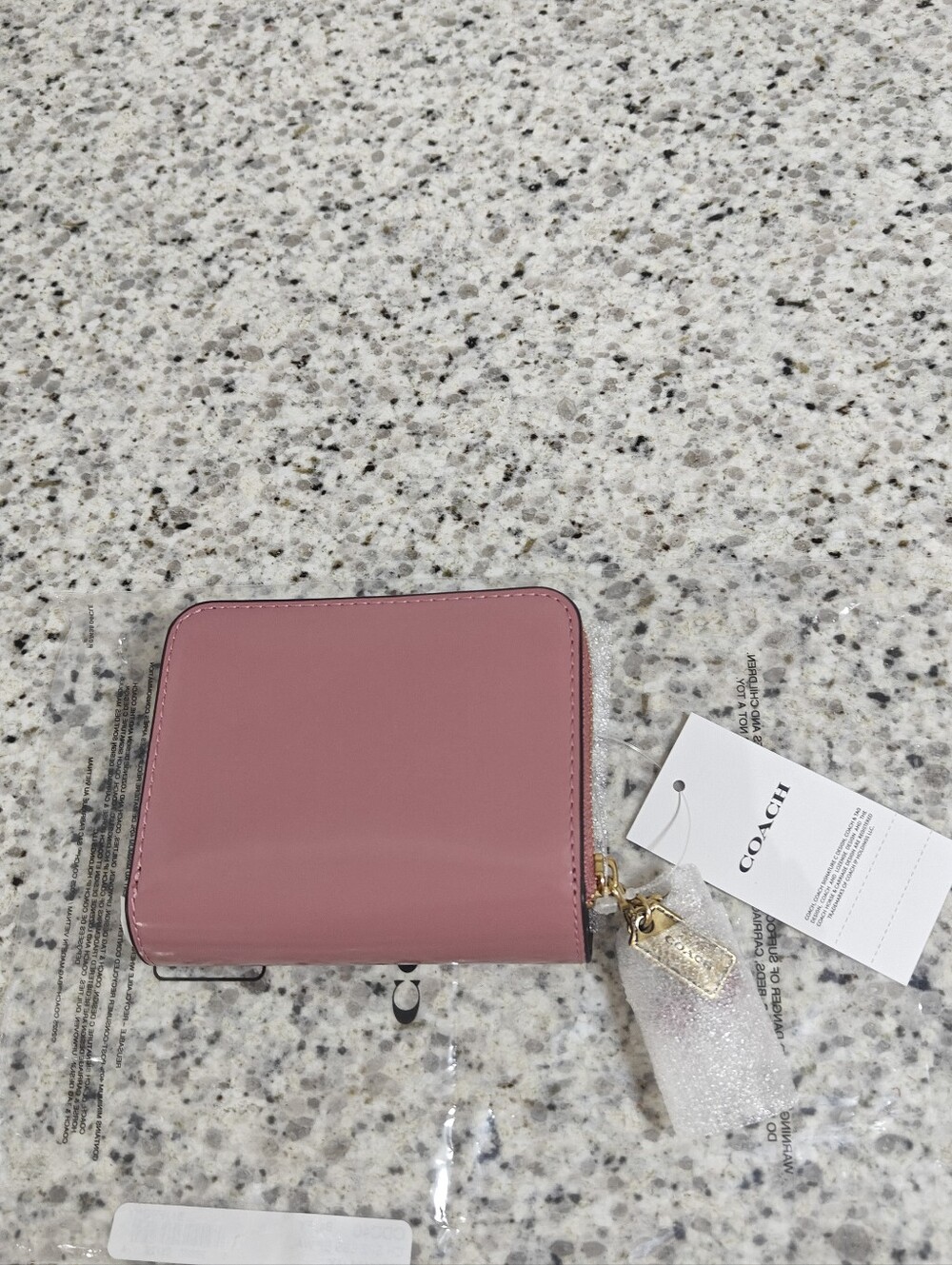 Coach Essential Billfold Wallet With Charms (peony pink) - Picture 5 of 11